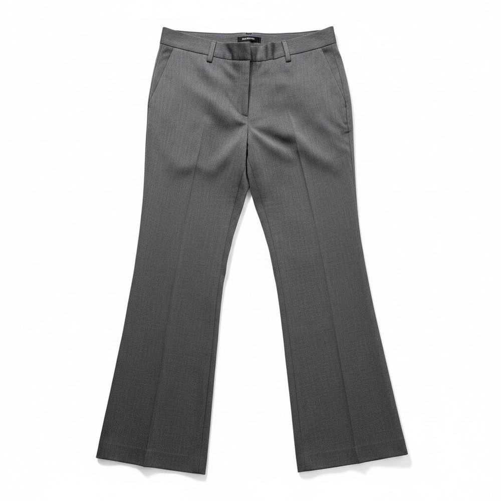 Express 14R Gray Editor Flare Leg Low Rise Pants Womens Professional Vintage